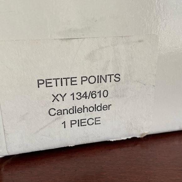 Mikasa Crystal PETIT POINTS Votive Candle Holder Clear Vase new - Picture 5 of 6